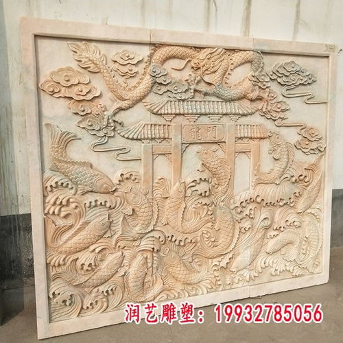 石雕长方形双龙香炉 锦州龙石材雕塑
