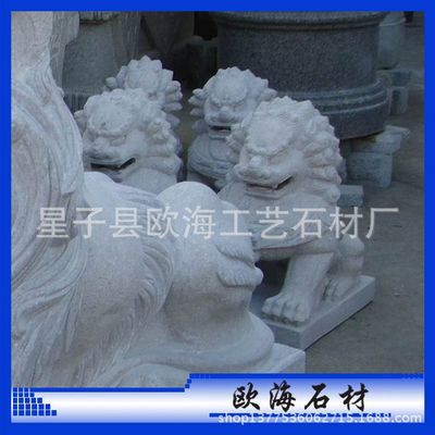 墓地小狮子 专业雕刻工厂制作 精雕粗雕各式狮子 动物雕塑 热卖